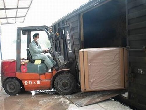 裝箱-鐵路運(yùn)輸航線展示